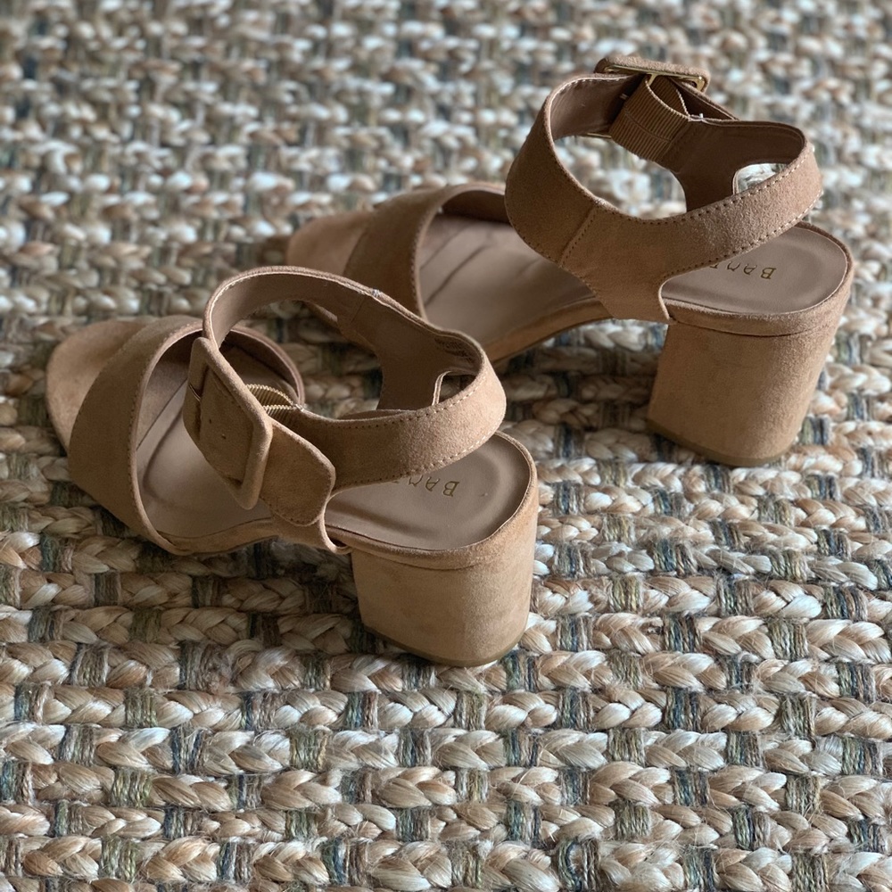 Open Toe Chunky Block Heel with Buckle - Picture 5 of 7